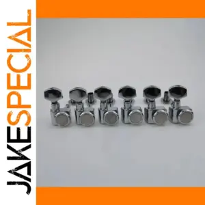Chrome Guitar Tuning Pegs Set with 1:16 Ratio