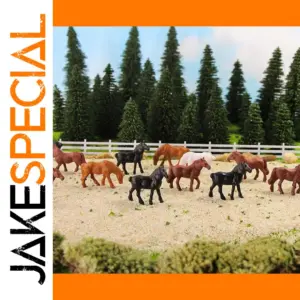 HO Scale Model Horse Set – 40 or 80 Pieces