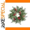 Festive 30cm Christmas Pine Wreath with Berries