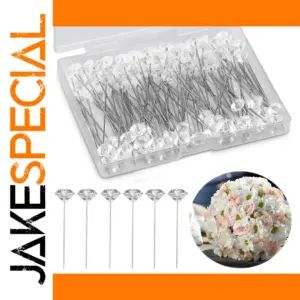 Elegant Clear Crystal Head Pins for Crafts