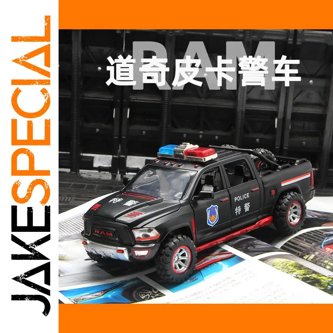 Dodge Ram Police Pickup Model 1:32 Scale 1 Dodge Ram Police Pickup Model 1:32 Scale