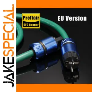 High-Performance EU Audio Power Cable with Silver-Blend Conductor