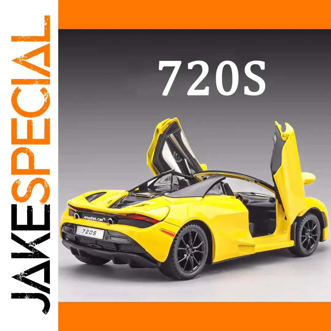 Vibrant Yellow 1:32 Alloy Diecast McLaren 720S Model 1 Vibrant Yellow 1:32 Alloy Diecast McLaren 720S Model