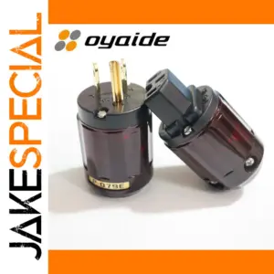 High-Fidelity Power Cord Set with Gold-Plated Connectors