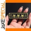 Elegant Shoulder Badge Patch with Golden Stars