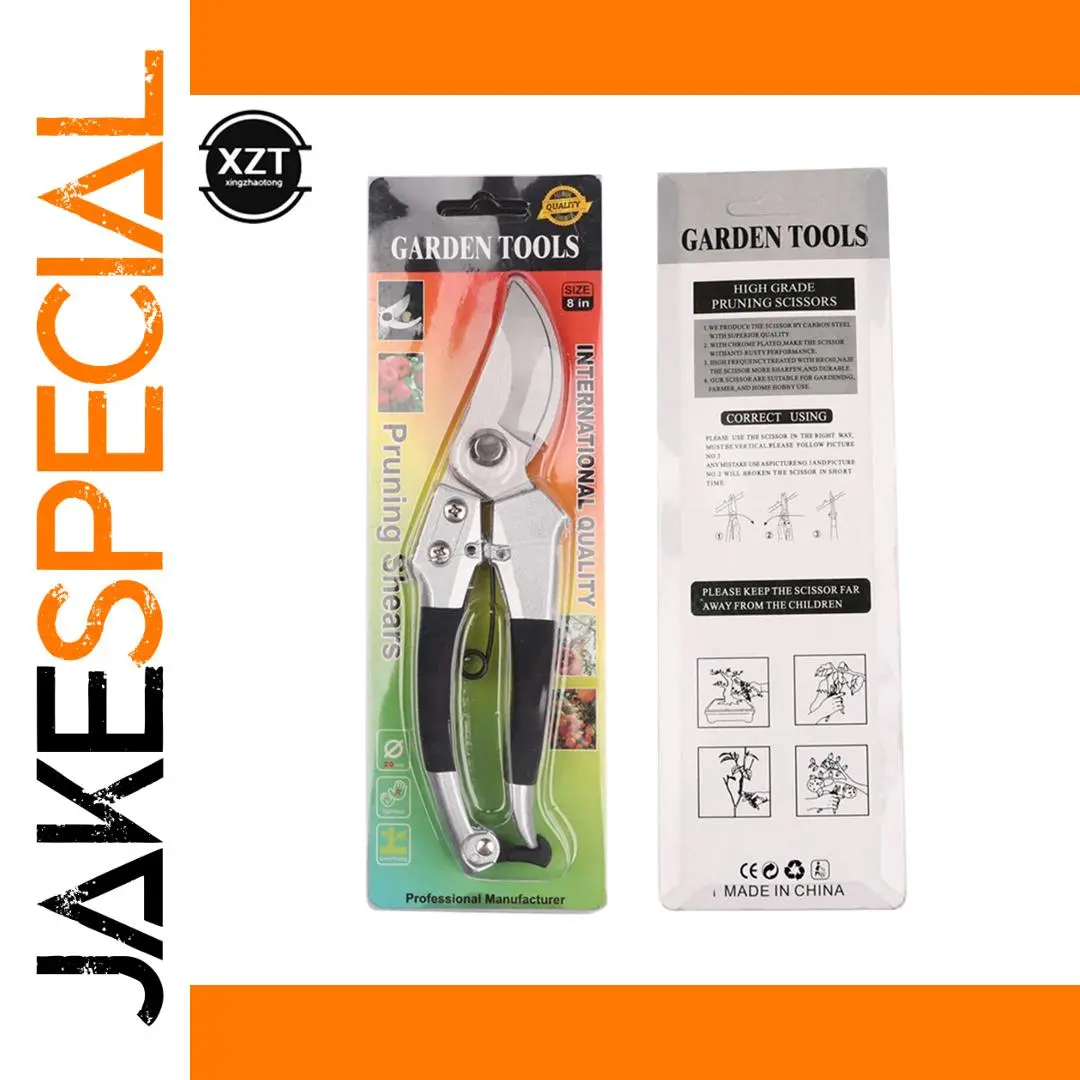 8-Inch High-Carbon Steel Pruning Shears 1 8-Inch High-Carbon Steel Pruning Shears