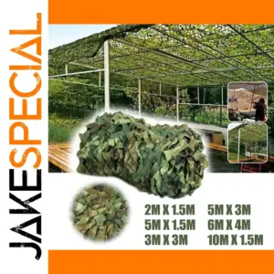 Outdoor Camouflage Netting 1.5M x 10M
