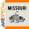 St. Louis Missouri City Skyline Magnet Set