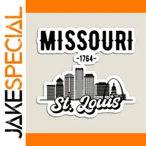 St. Louis Missouri City Skyline Magnet Set