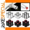 Aluminum Valve Caps Set for Cars, Motorcycles & Bikes