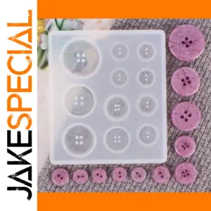 Round Silicone Button Mold 8.8x7.8cm