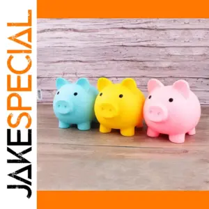 Vinyl Piggy Bank for Kids' Savings
