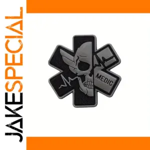 Luminous Medical Skull Badge for Tactical Gear