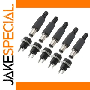 5.5x2.1mm DC Power Socket Adapter Set for 12V Devices