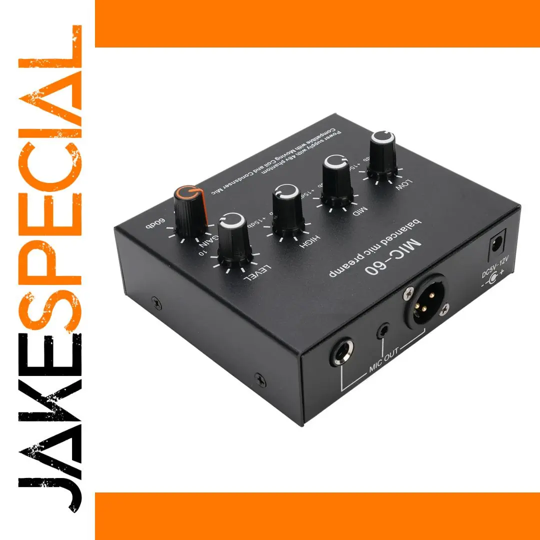 Professional Microphone Preamp with 60dB Gain 1 Professional Microphone Preamp with 60dB Gain