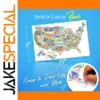 17-inch RV State Sticker Travel Map
