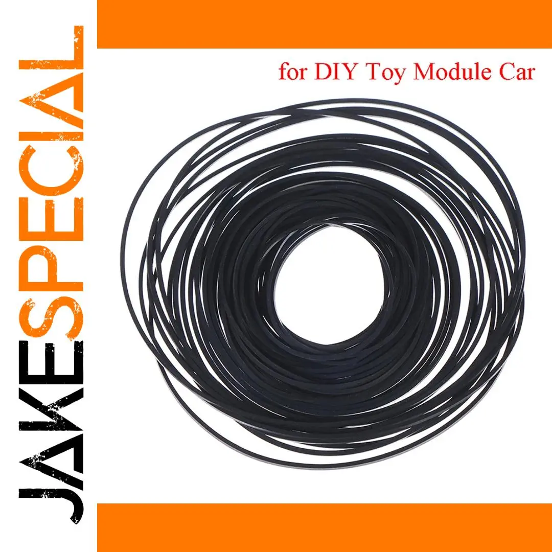 Slim Black Transmission Belts for DIY Toy Models 1 Slim Black Transmission Belts for DIY Toy Models