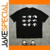 Bold Monochrome Eye Graphic T-shirt for Men and Women