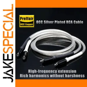 Premium Silver-Plated RCA Audio Cable