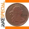 Vintage Copper Coin Replica of 1805 Draped Bust Half Cent