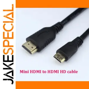 Mini HDMI to HDMI Cable 1.5M with Gold Connectors