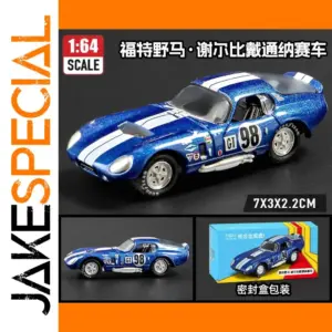 Blue Ford Mustang Shelby Daytona Diecast Model