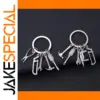 Mini Tools Keychain in Silver with 9 Colors