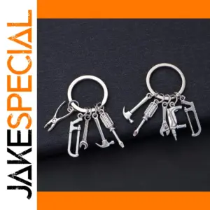 Mini Tools Keychain in Silver with 9 Colors