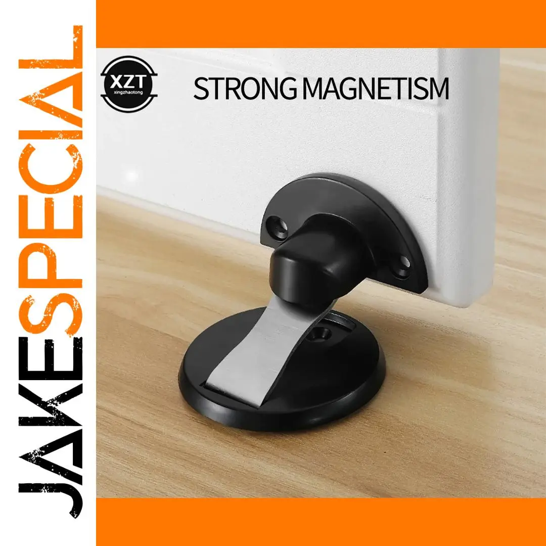 Magnetic Door Stop with Stainless Steel Finish 1 Magnetic Door Stop with Stainless Steel Finish