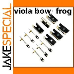 Elegant Viola Bow Frog with Abalone Inlay