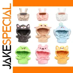 20cm Plush Doll Outfit Set with Animal Theme