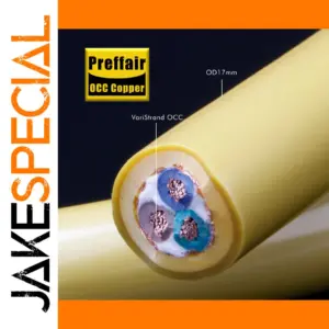 D527 11AWG OCC Copper Power Cord with RCA Connectors