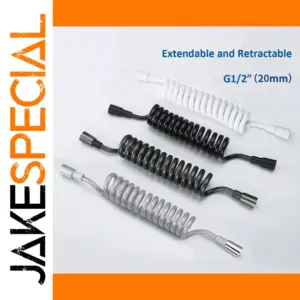 Retractable Spiral Bathroom Hose in 1.5-5M Lengths