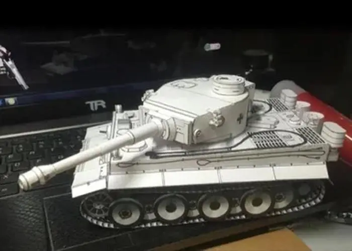 White Tiger Tank Paper Model for Hobbyists 8 White Tiger Tank Paper Model for Hobbyists - Image 8