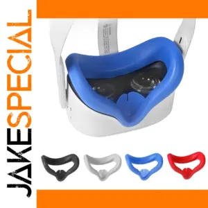 Vibrant Blue Silicone Eye Mask Cover for Quest 2