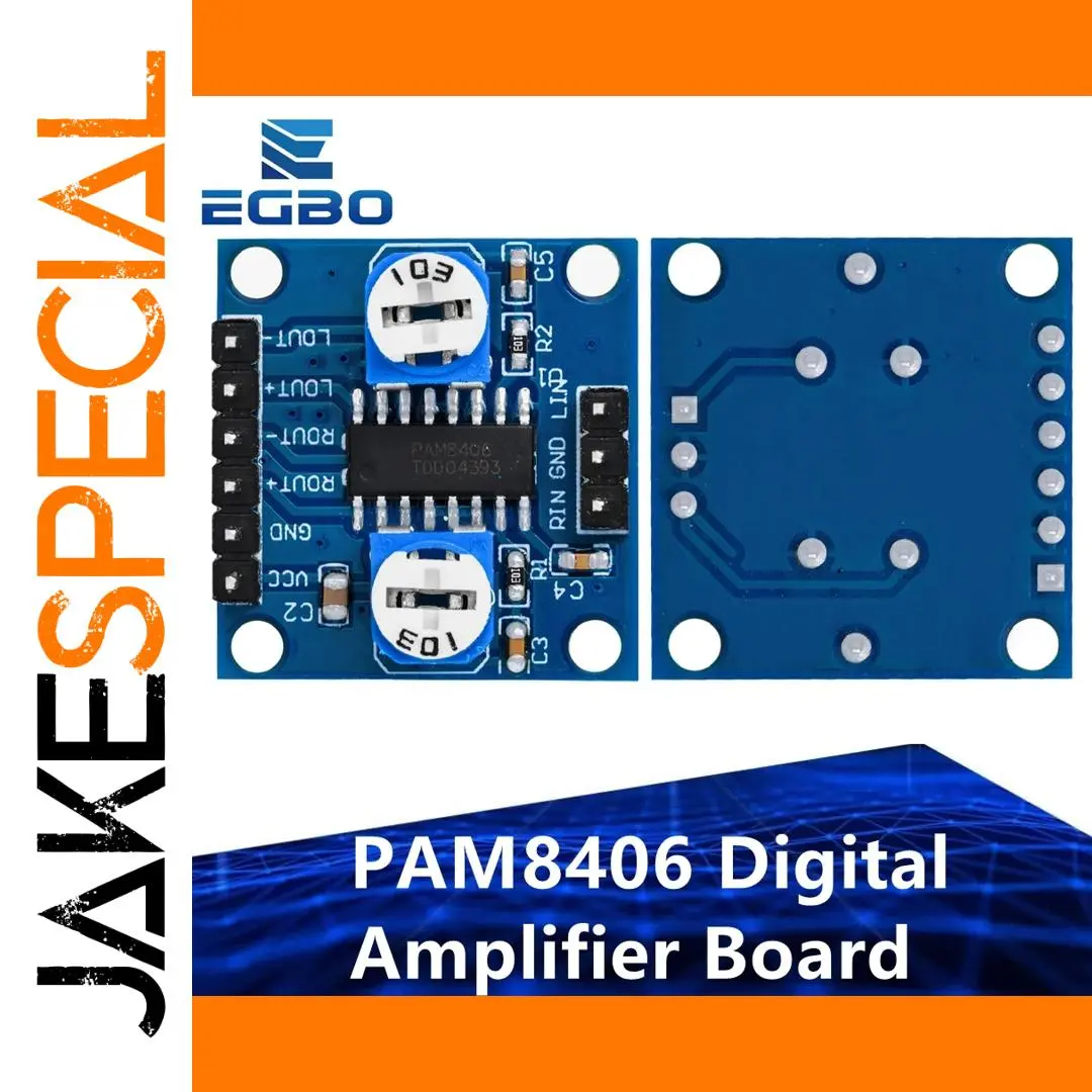 PAM8406 Stereo Amplifier Board 5W x 2 1 PAM8406 Stereo Amplifier Board 5W x 2