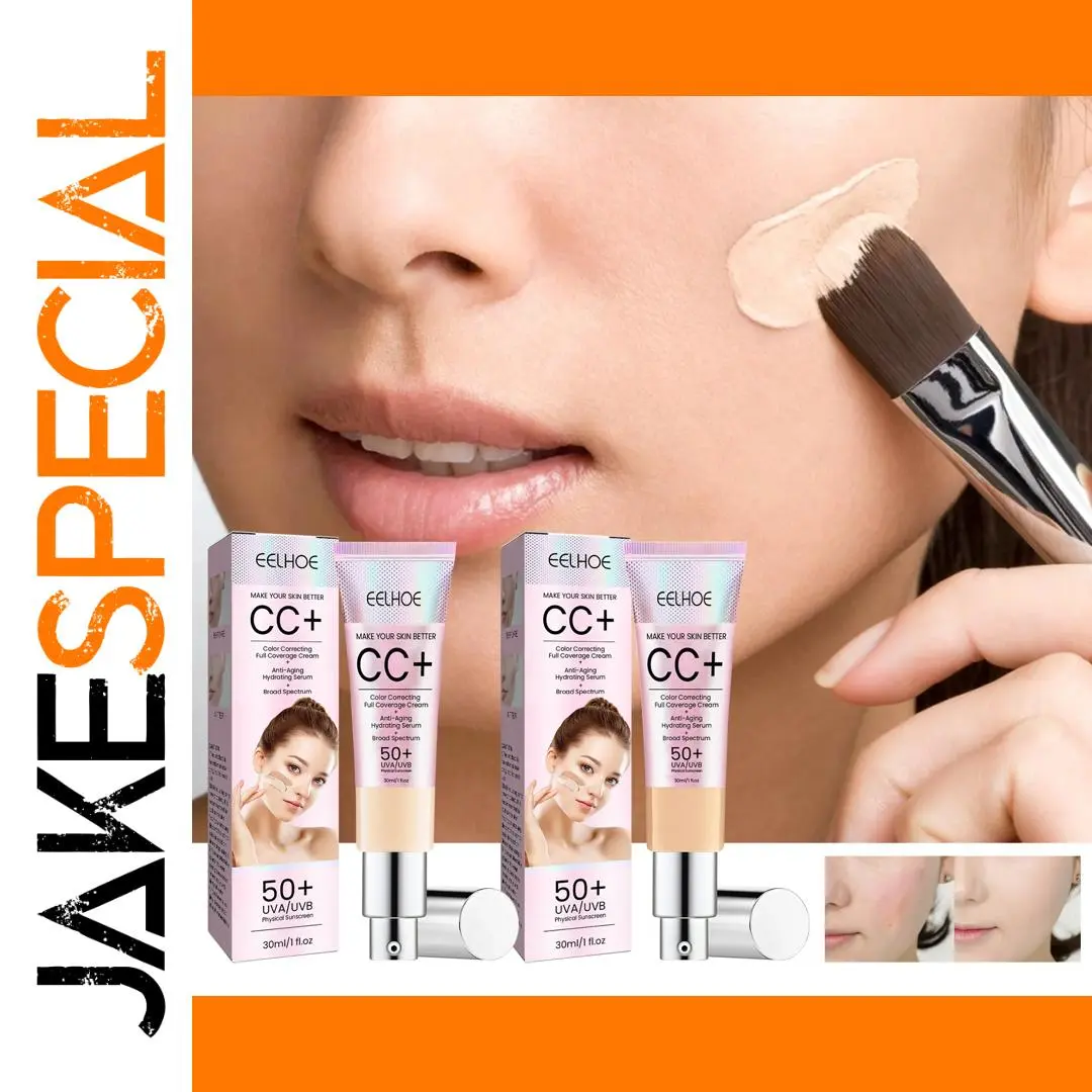 EELHOE CC Foundation Cream 30ml Waterproof Cover 1 EELHOE CC Foundation Cream 30ml Waterproof Cover