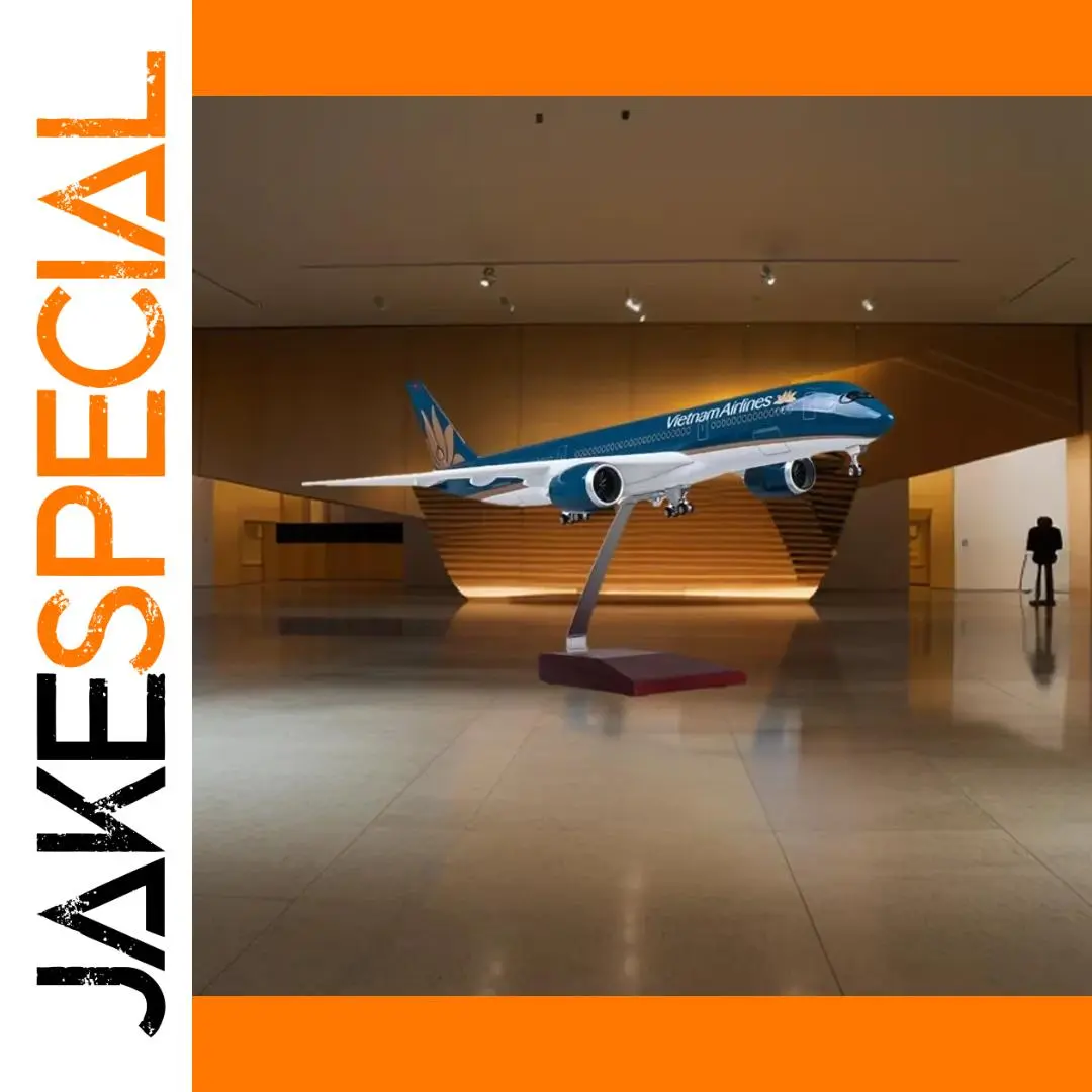 Airbus A350 Vietnam Airlines Model 47cm with LED Light 1 Airbus A350 Vietnam Airlines Model 47cm with LED Light