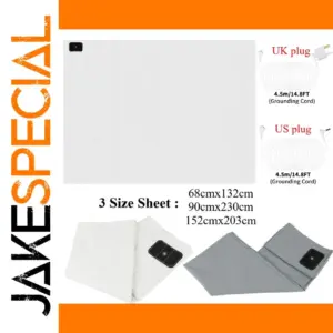 Grounding Bedsheet with Silver Wiring 90% Organic Cotton