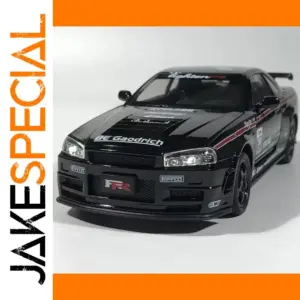 Detailed 1:24 Diecast Nissan GTR R34 Skyline Model