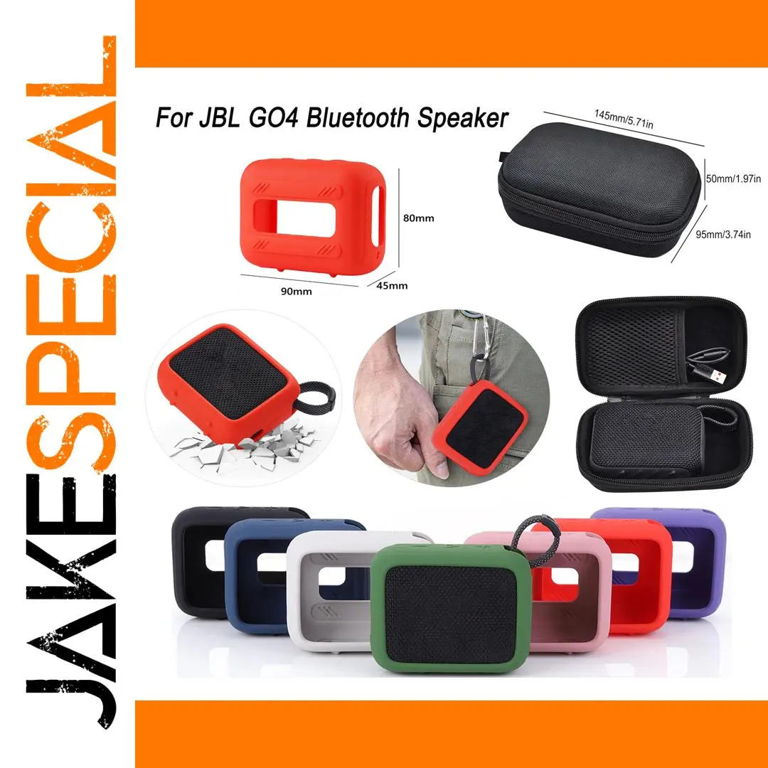 Red Silicone Case for JBL GO 4 Bluetooth Speaker 1 Red Silicone Case for JBL GO 4 Bluetooth Speaker