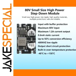 Adjustable DC-DC Step-Down Power Module 5-80V to 3.3V/5V/12V