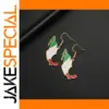 Mexico Map Stainless Steel Drop Earrings