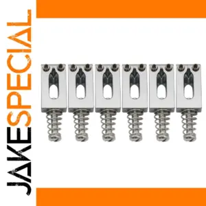 Six Zinc Alloy Strat and Tele Guitar Saddles
