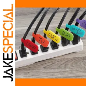 Colorful Writable Cable Ties for Organization