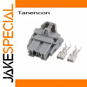 Gray 2 Pin Car Wire Connector Set for Audio