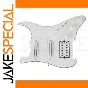 White Pearl Loaded Pickguard for 11-Hole Guitars