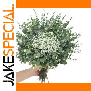 Artificial Eucalyptus and Baby's Breath Bouquet Set