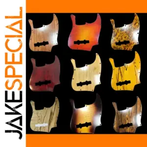 Solid Wood Pickguard for J. Bass 4-String