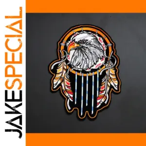 Big Dream Catcher Eagle Iron-On Patch 28.5x21.5 cm